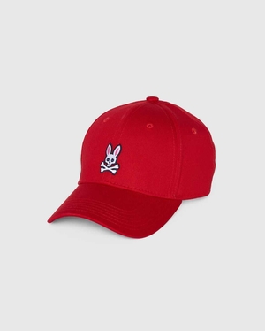 Casquettes Psycho Bunny Classic Baseball Cap Rouge Homme | FPX-04491141